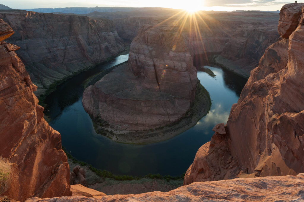 Sunset at Horseshoe Bend, Page