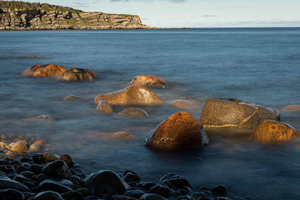 View from the beach at SS Ethie 