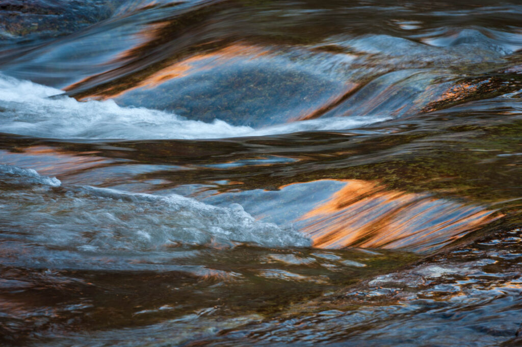 Sunrise reflection at Slide Rock State Park, Sedona