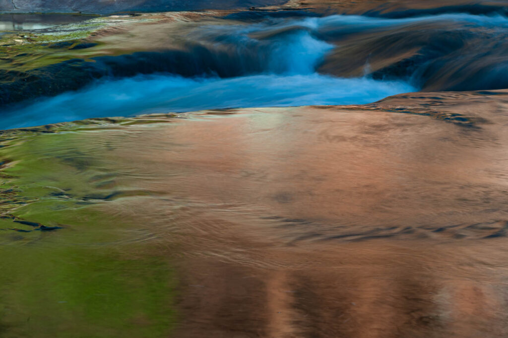 Sunrise reflection at Slide Rock State Park, Sedona