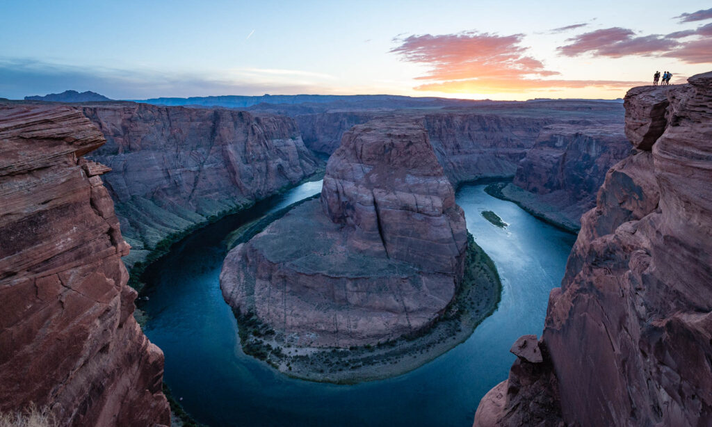 Sunset at Horseshoe Bend, Page