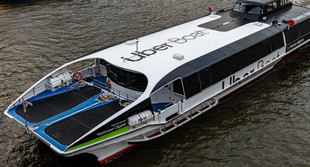 Uber on the Thames River