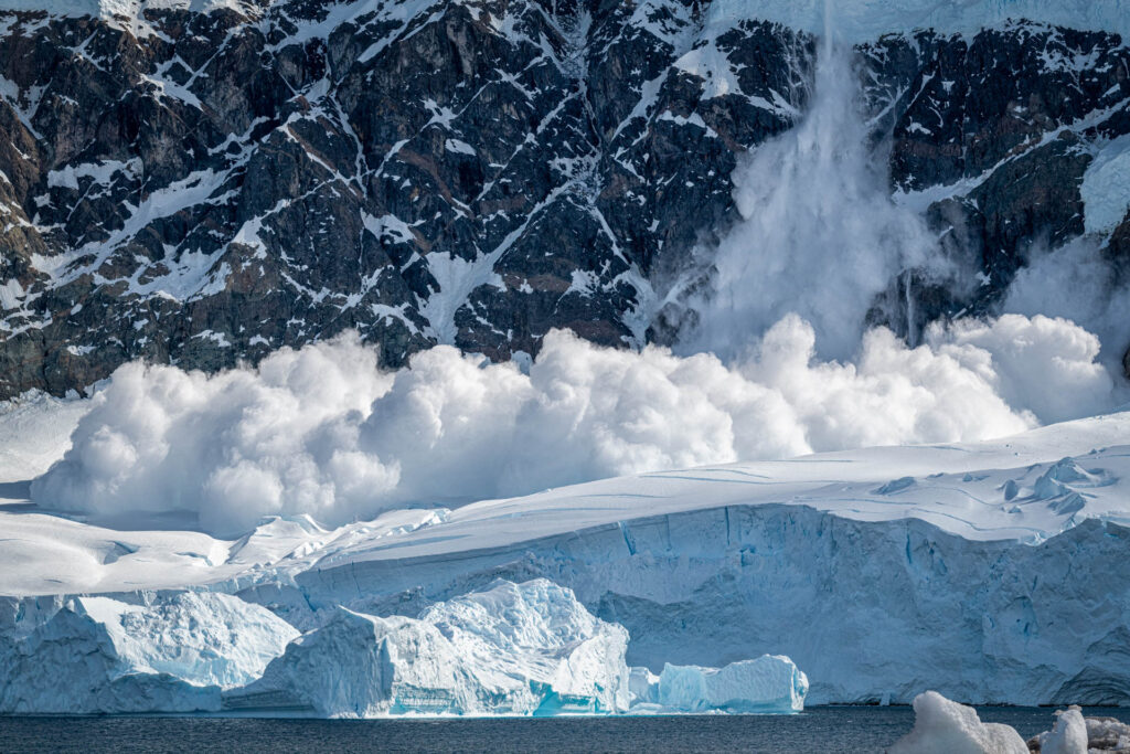 Avalanche at Neko Harbor