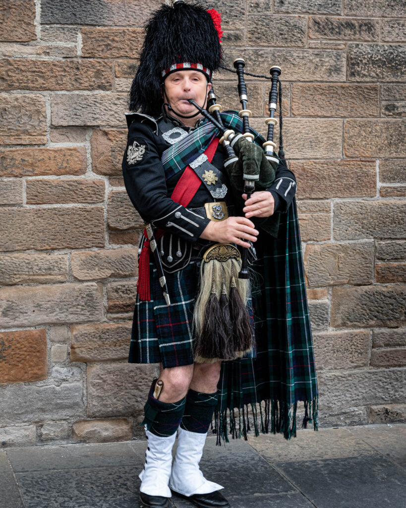 Busking on the Royal Mile - Edinburgh