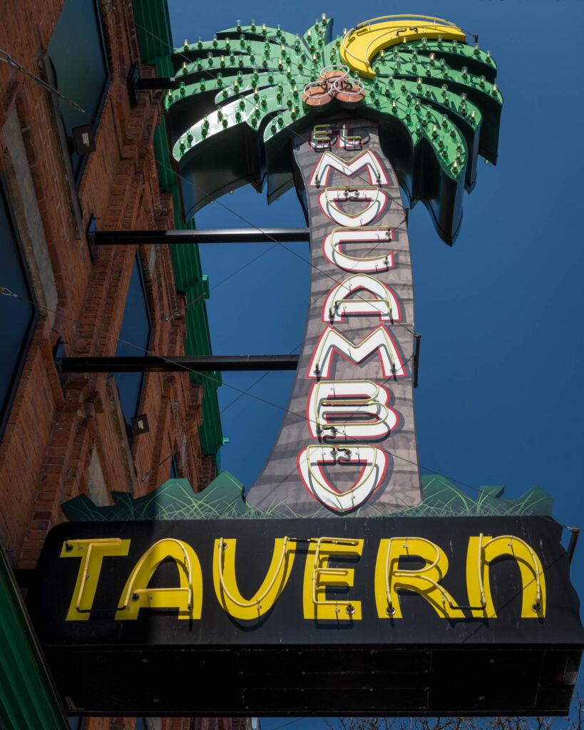 Iconic "El Mocambo" sign
