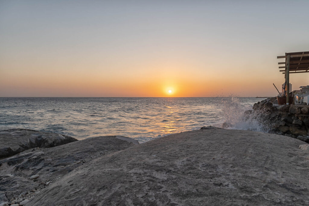 Sunset view from City Beach 88 in Pietermaai District