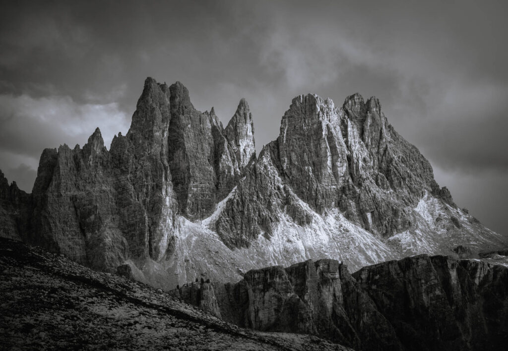 Cinque Torri from the Rifugio Scoiattoli