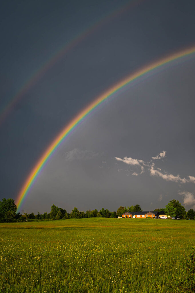 Rainbow over the Kawarthas