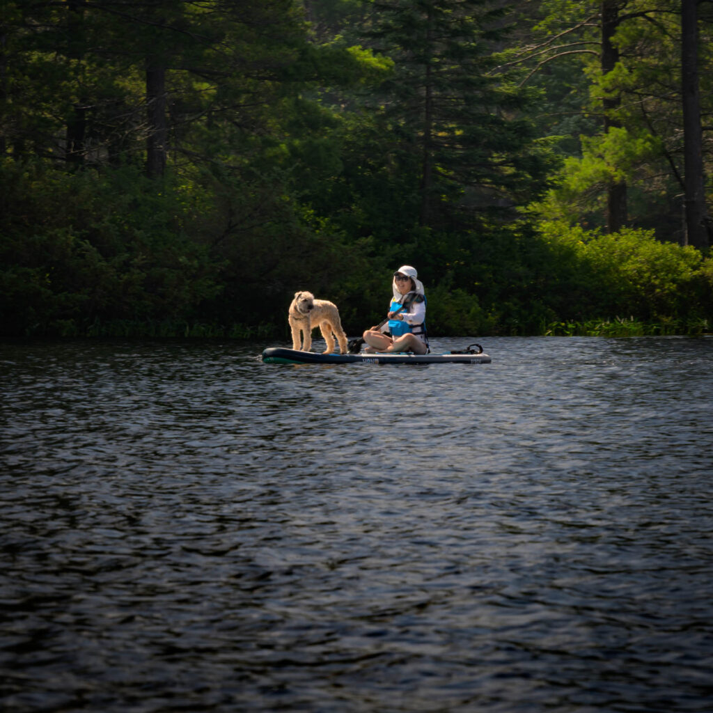 Early morning paddle on Wolf Lake