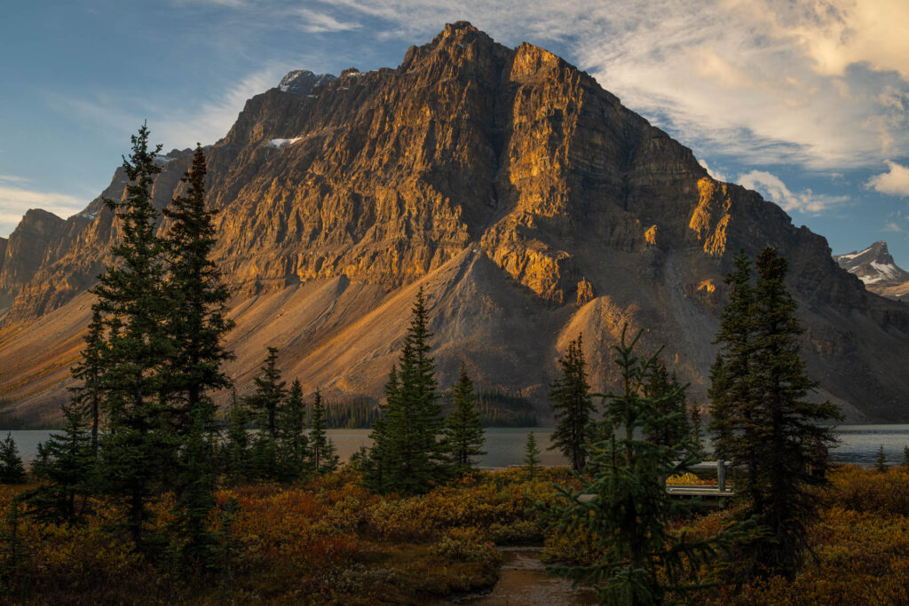 Bow Lake and Crowfoot Mountain