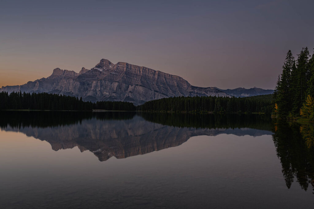 Sunrise at Two Jack Lake